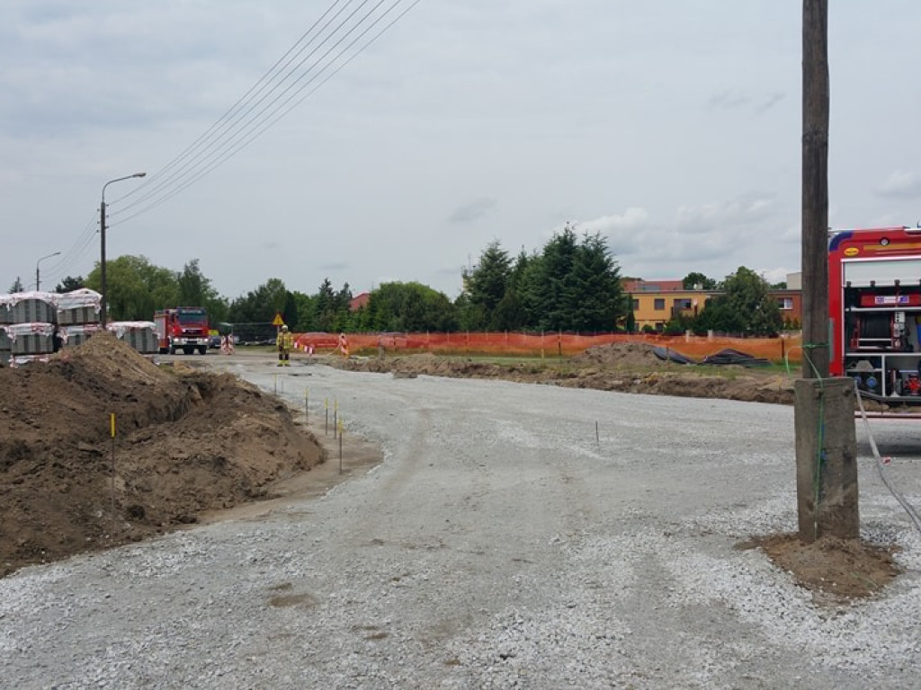 Na ulicy Pułaskiego uszkodzono rurę z gazem