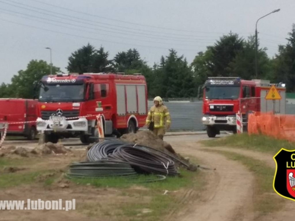 Na ulicy Pułaskiego uszkodzono rurę z gazem