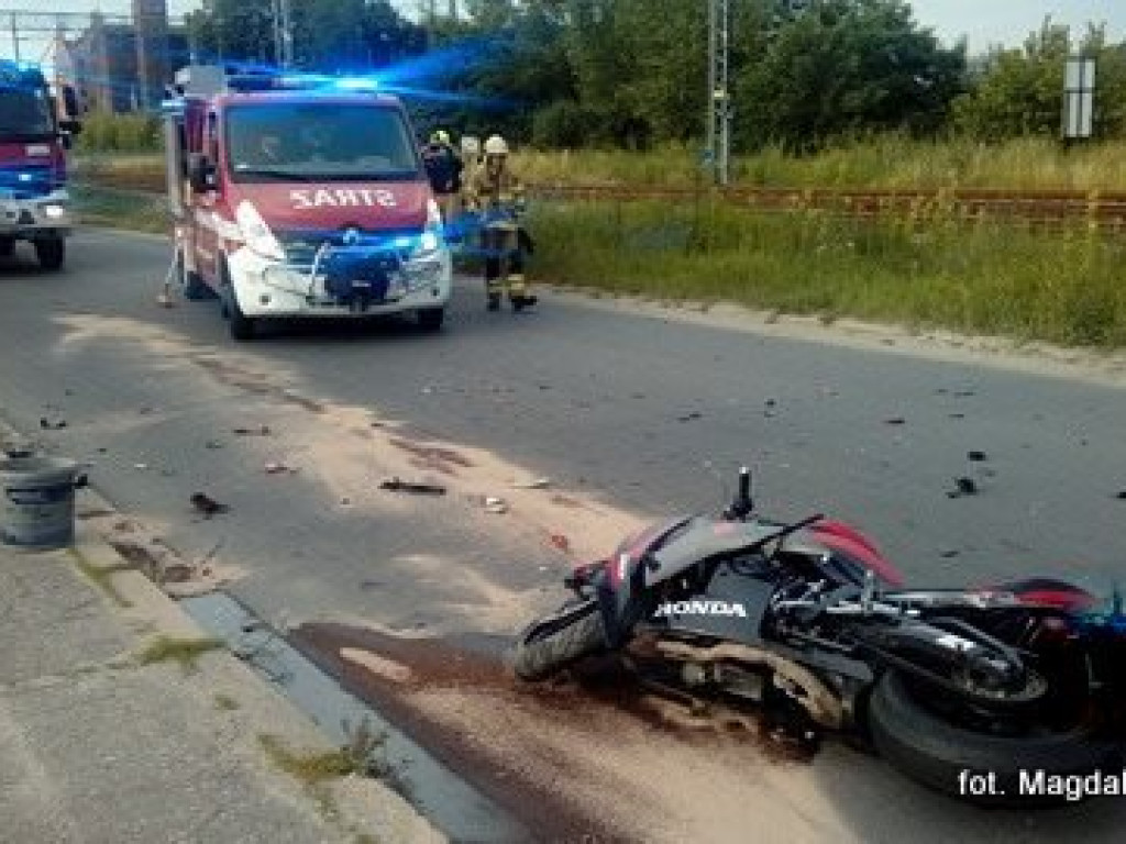 Poważny wypadek na ulicy Dworcowej