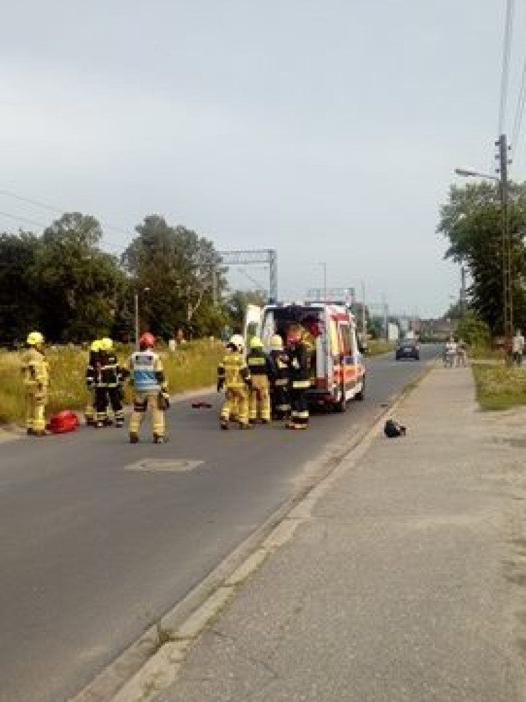 Poważny wypadek na ulicy Dworcowej