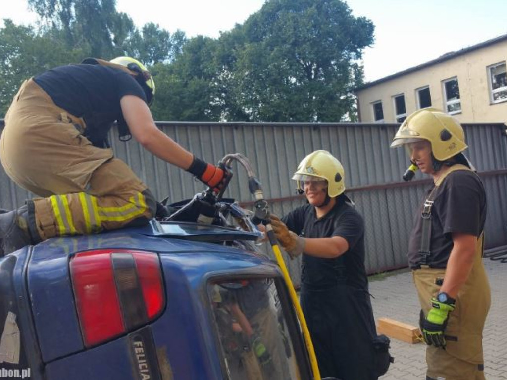 Ćwiczenia strażaków z OSP Luboń