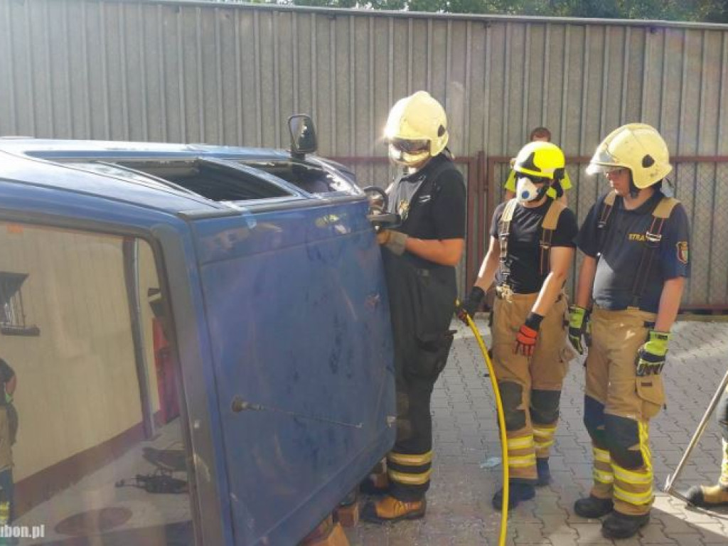 Ćwiczenia strażaków z OSP Luboń