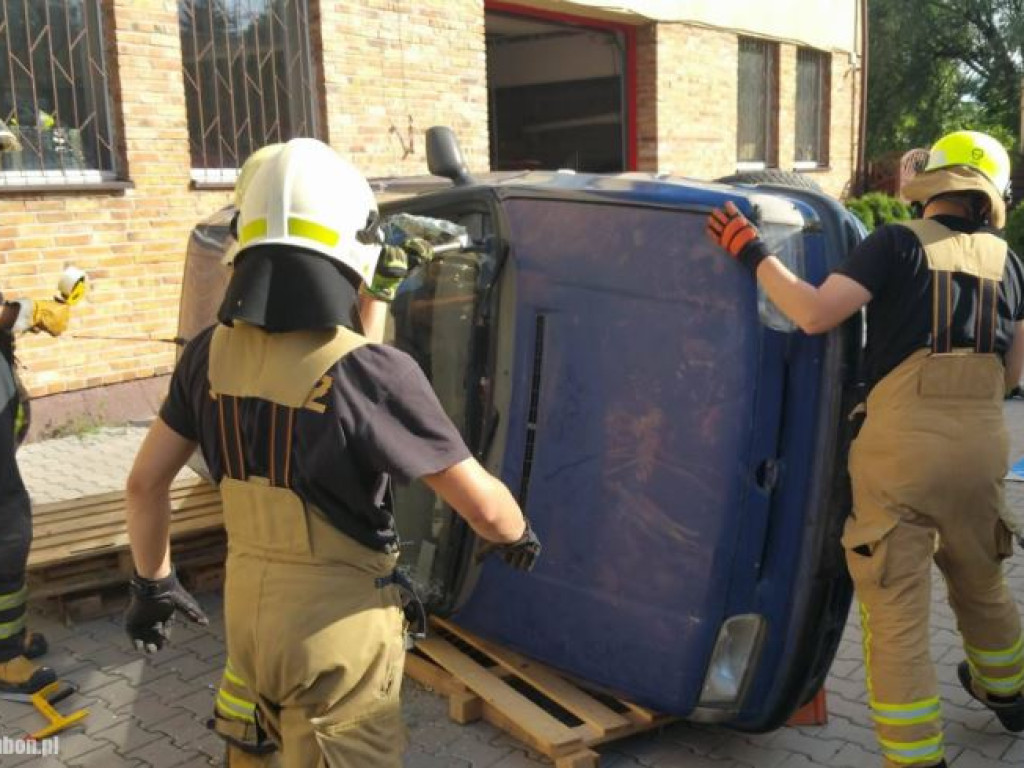 Ćwiczenia strażaków z OSP Luboń
