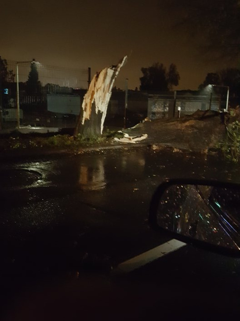 Orkan Ksawery szaleje w Luboniu - AKTUALIZACJA 06.10 godz. 8.50