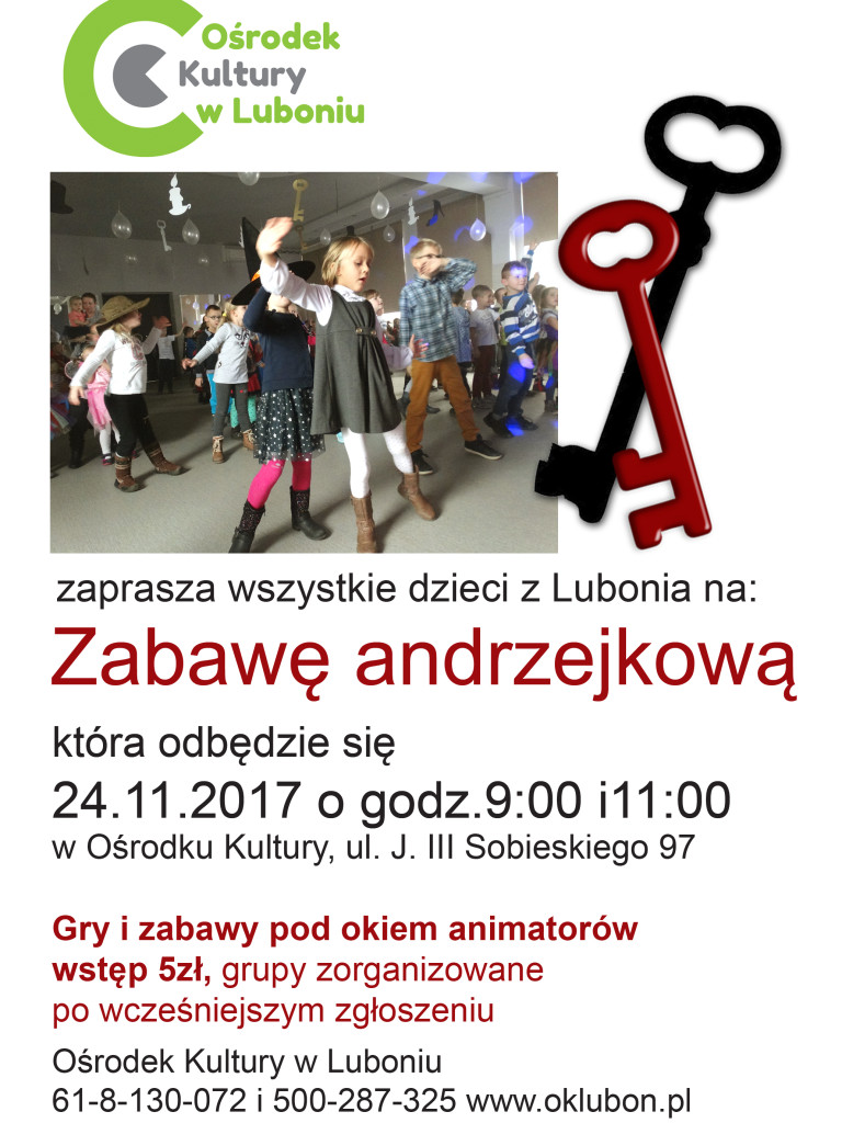 Plan imprez Ośrodka Kultury w Luboniu