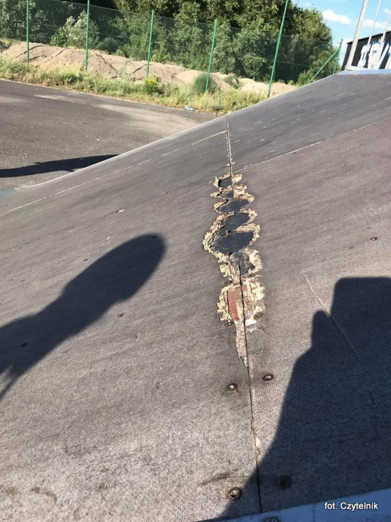 Skatepark w opłakanym stanie - list do redakcji [odpowiedź z LOSiR]