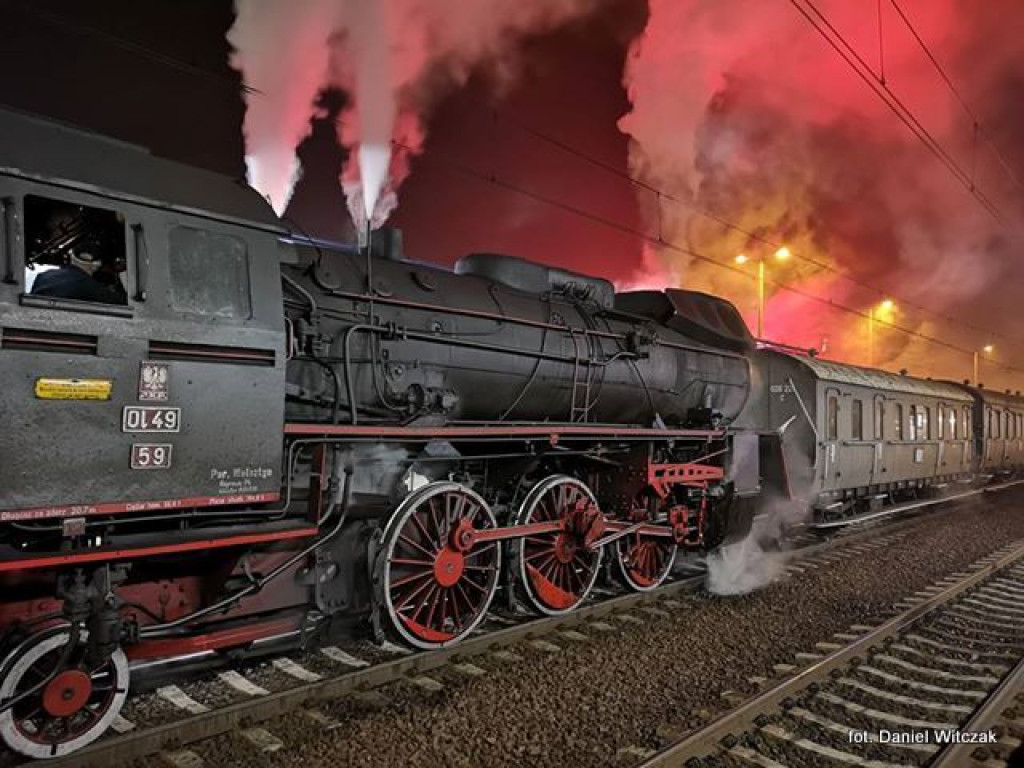 Pociąg retro w Luboniu - fotorelacja