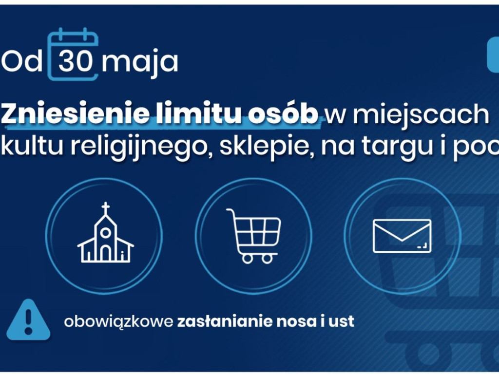 Od soboty zniesiony zostaje obowiązek zasłaniania ust i nosa w przestrzeni publicznej