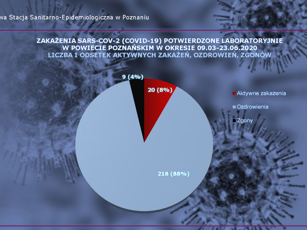 18 osób zarażonych koronawirusem w Wielkopolsce - aktualne dane z powiatu poznańskiego