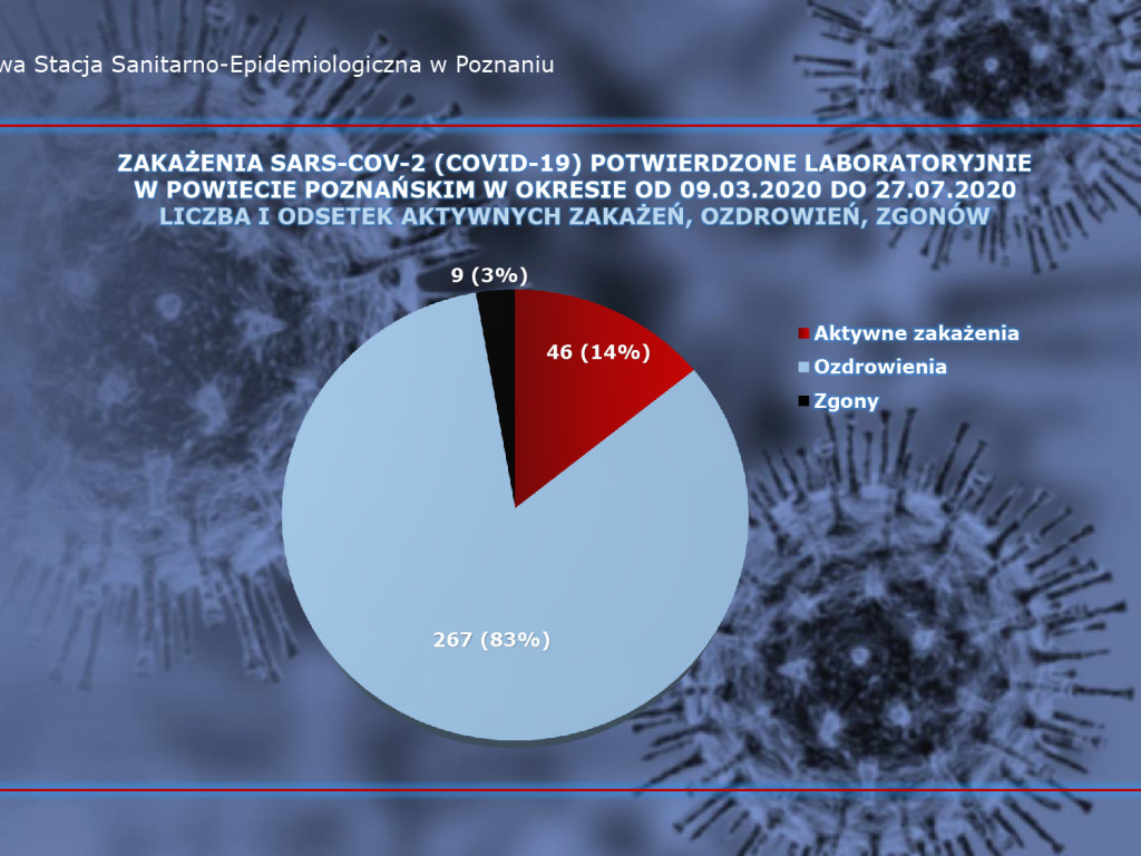 45 osób zarażonych koronawirusem w Wielkopolsce - aktualne dane z powiatu poznańskiego
