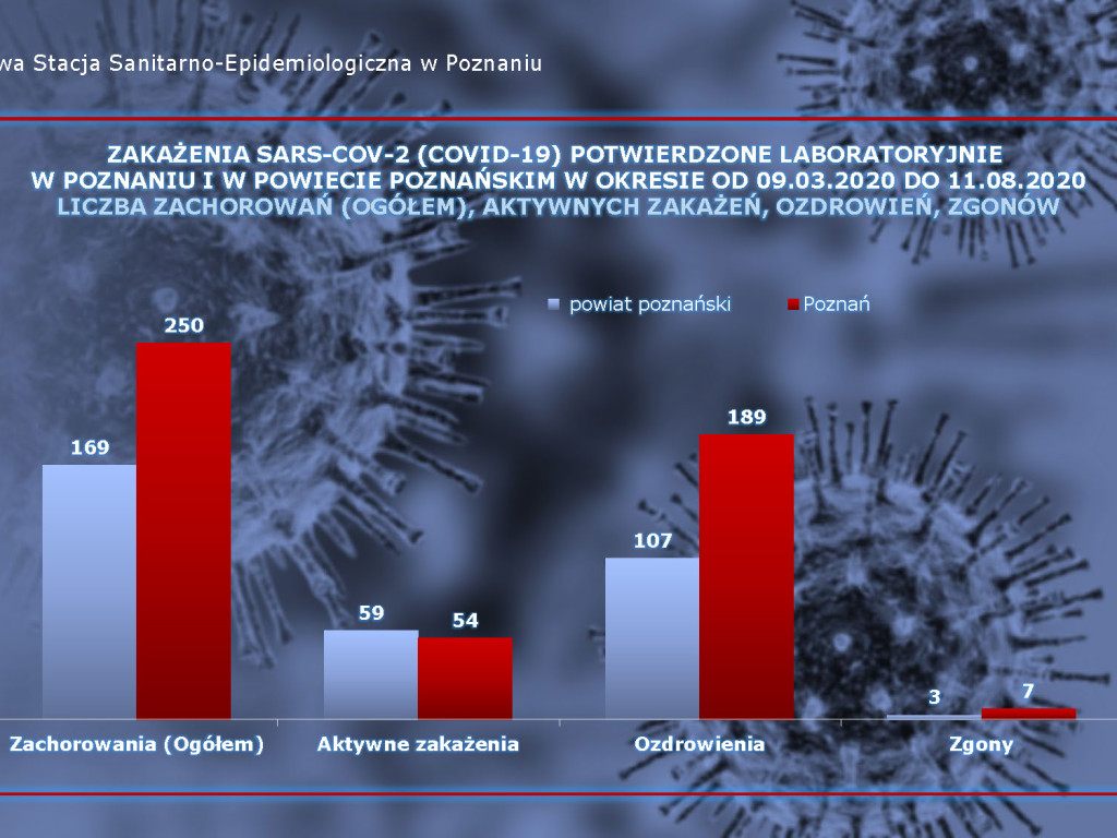 39 osób zarażonych koronawirusem w Wielkopolsce - aktualne dane z powiatu poznańskiego