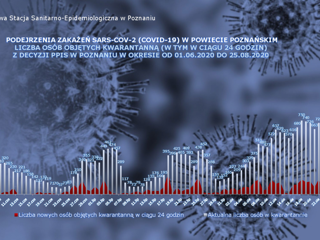 94 zakażenia koronawirusem w Wielkopolsce  - aktualne dane z powiatu poznańskiego