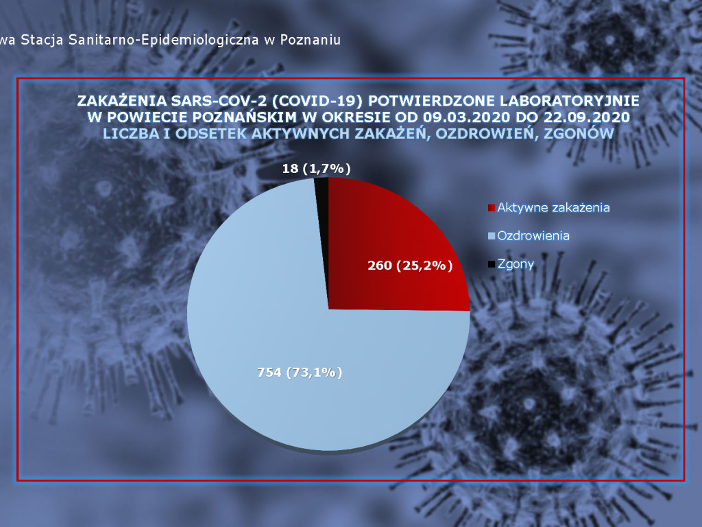 18 osób zarażonych koronawirusem w powiecie poznańskim - aktualne dane