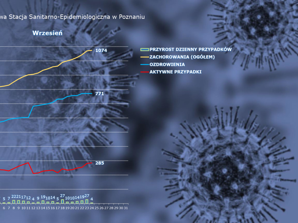 20 osób zakażonych koronawirusem w powiecie poznańskim. Rekord zakażeń w Polsce - aktualne dane