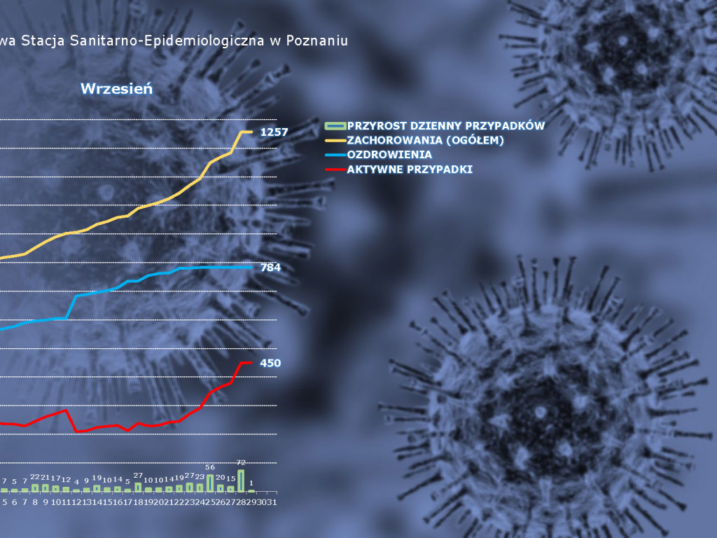 59 osób zakażonych koronawirusem w powiecie poznańskim - aktualne dane z powiatu