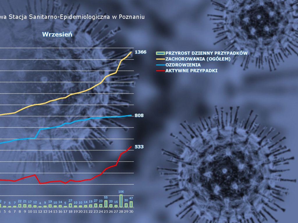 58 osób zakażonych koronawirusem w powiecie poznańskim, 2292 w Polsce - aktualne dane z powiatu