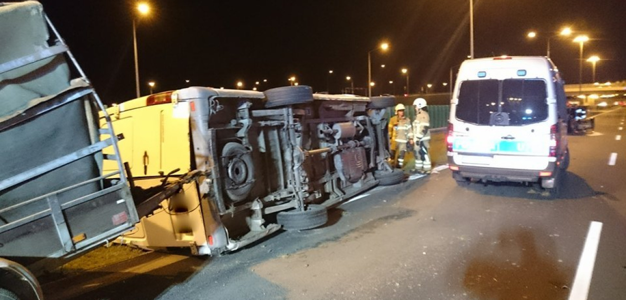 Wypadek na autostradzie A2