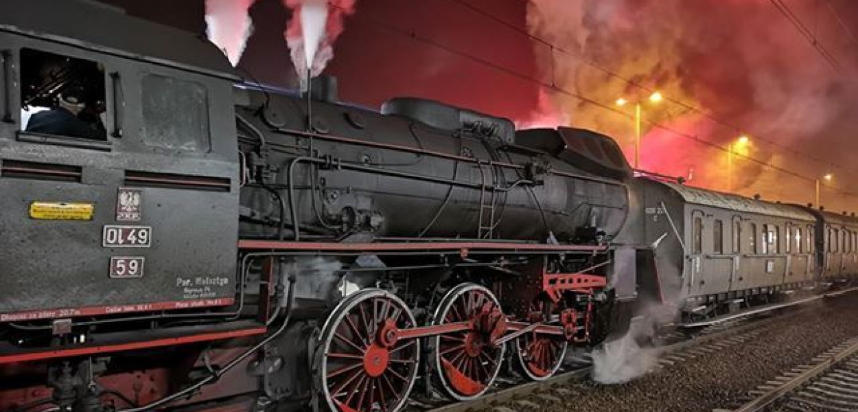 Pociąg retro w Luboniu - fotorelacja