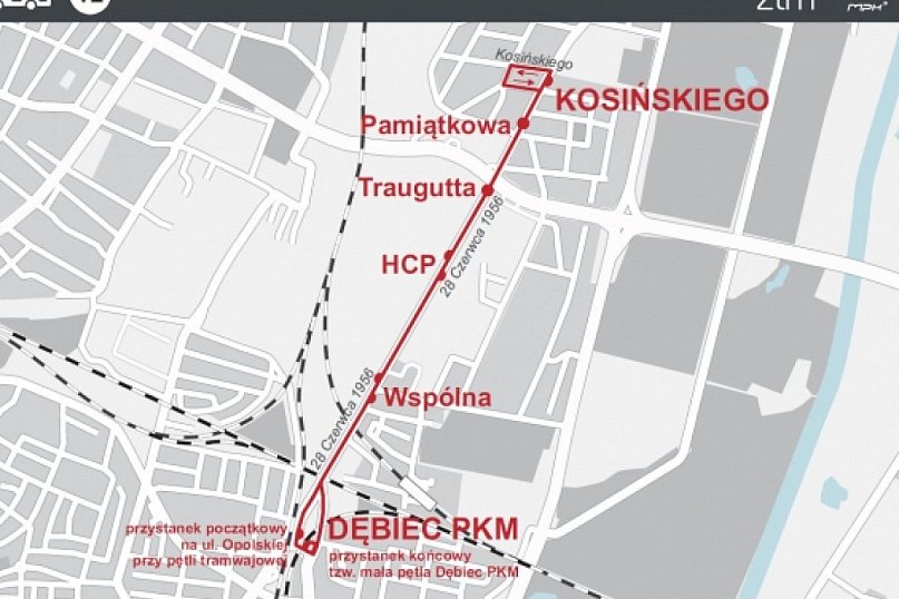 Modernizacja ulicy 28 Czerwca 1956 - zmiany na liniach autobusowych T2 i 176